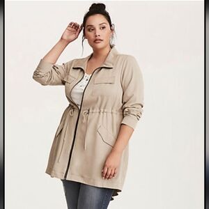 Torrid Tan Anorak Unlined Jacket 2XL